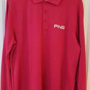 Mens Ping Long Sleeve Golf Shirt